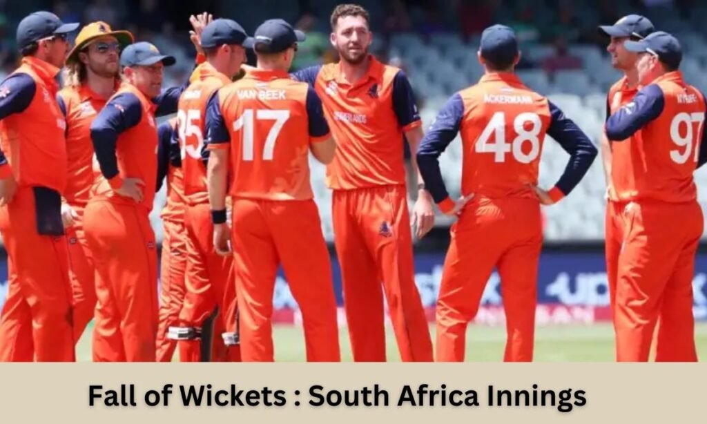 Fall of Wickets South Africa Innings